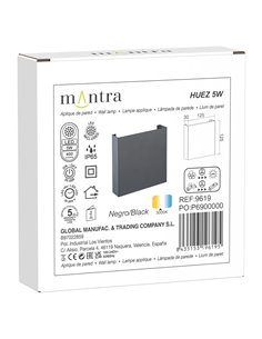 HUEZ LED-Außenwandleuchte IP65 5W 3000K 400lm schwarz, weiß oder corten 125x125 mm 2
