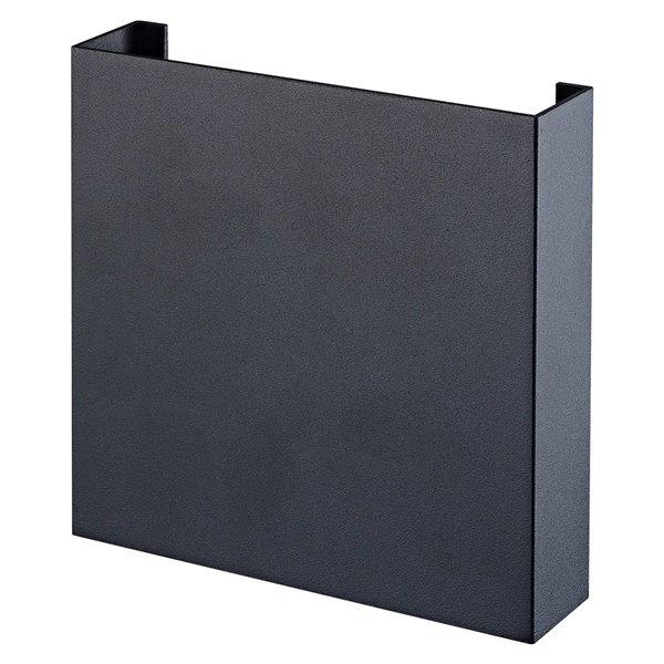 Luminária de parede exterior HUEZ LED IP65 5 W 3000 K 400 lm, em preto, branco ou aço corten, 125 x 125 mm