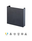 HUEZ LED-Außenwandleuchte IP65 5W 3000K 400lm schwarz, weiß oder corten 125x125 mm