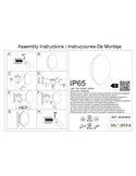 Aplique exterior BORA BORA II LED IP65 negro o blanco 10W 700lm, 15W 1050lm o 20W 1400lm 3000K