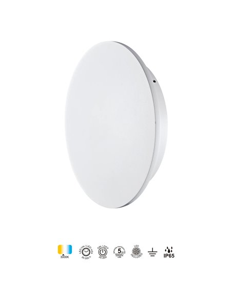 Applique murale extérieure LED BORA BORA II, IP65, noire ou blanche, 10 W 700 lm, 15 W 1050 lm ou 20 W 1400 lm, 3000 K
