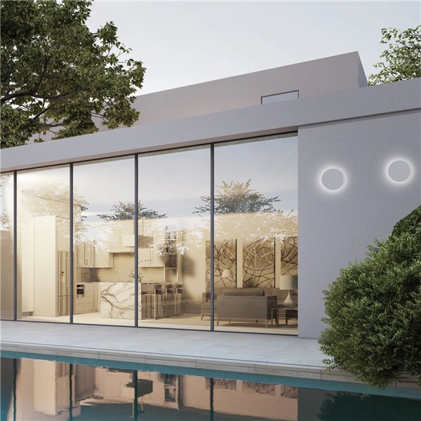 Aplique exterior BORA BORA II LED IP65 negro o blanco 10W 700lm, 15W 1050lm o 20W 1400lm 3000K