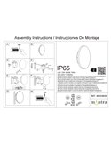 Aplique exterior BORA BORA II LED IP65 negro o blanco 10W 700lm, 15W 1050lm o 20W 1400lm 3000K