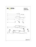 Boîtier encastré double BASIC GU10 blanc ou noir pour 2 ampoules LED GU10 (non incluses), dimensions de découpe : 165 x 85 mm