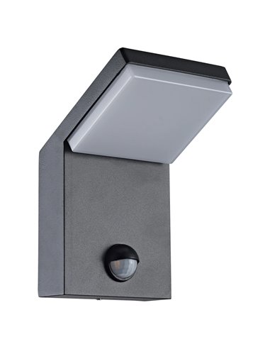 Aplique exterior ALPINE SENSOR LED IP65 7W 3000K 590lm con sensor movimiento Blanco o Gris Oscuro