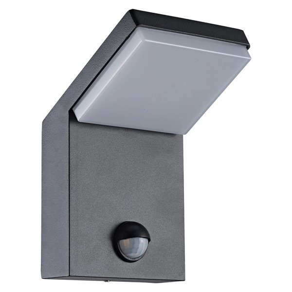 ALPINE Sensor LED-Außenwandleuchte IP65 7W 3000K 590lm mit Bewegungsmelder Weiß oder Dunkelgrau