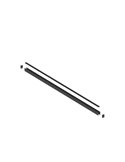 MAGNETO MINI Magnetschiene zur Aufputzmontage, schwarz, 0,5 Meter, 48 V, 23 x 19 mm