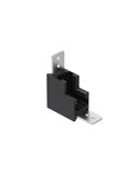 Conector interno preto MAGNETO MINI de 90° para trilho magnético 48V 55x55x23 mm