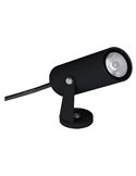 Spot sur pied LED LOGAN IP65 6W 3000K 525lm, gris foncé ou noir, Ø40x95 mm