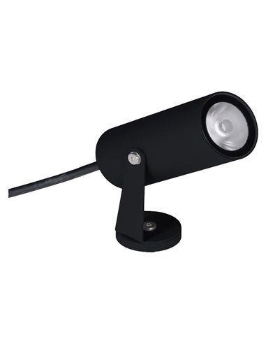 Spot sur pied LED LOGAN IP65 6W 3000K 525lm, gris foncé ou noir, Ø40x95 mm