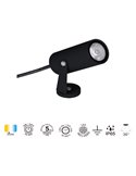 LOGAN LED-Bodenstrahler IP65 6W 3000K 525lm, dunkelgrau oder schwarz, Ø40x95 mm