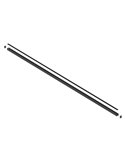 Rail magnétique de surface MAGNETO MINI, noir, 1/2 mètre, 48 V, 23 x 19 mm