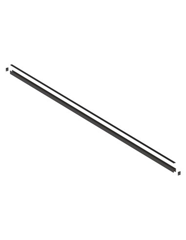 Rail magnétique de surface MAGNETO MINI, noir, 1/2 mètre, 48 V, 23 x 19 mm