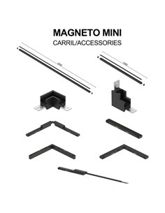 Rail magnétique de surface MAGNETO MINI, noir, 1/2 mètre, 48 V, 23 x 19 mm 2