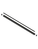Carril magnético MAGNETO MINI superficie negro 1/2 metros 48V 23x19 mm