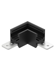 90°-Außenverbinder MAGNETO MINI Schwarz für 48-V-Magnetschiene 55 x 55 x 23 mm