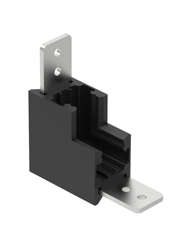 90° MAGNETO MINI schwarzer Innenverbinder für Magnetschiene 48V 55x55x23 mm
