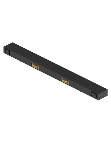 Connecteur droit noir MAGNETO MINI pour rail magnétique 48 V 113,5 mm