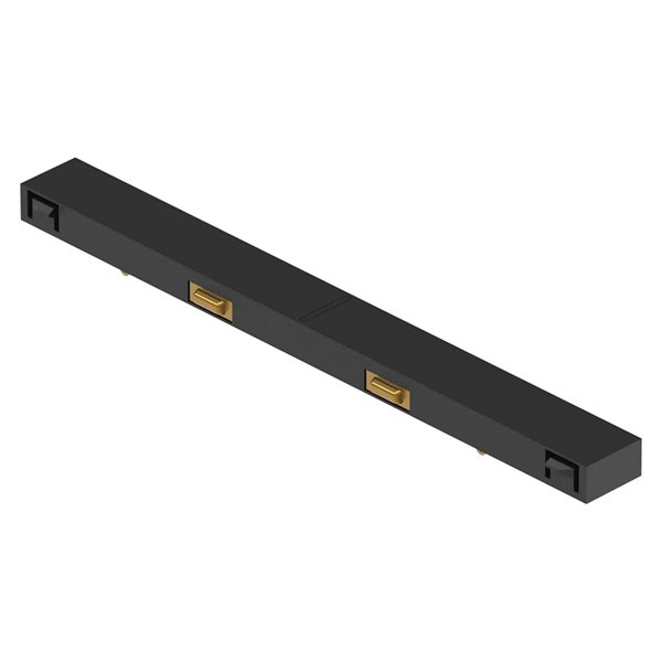 MAGNETO MINI schwarzer gerader Stecker für Magnetschienen 48 V 113,5 mm