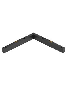 Conector L interno de 90° MAGNETO MINI Preto para Trilho Magnético de 48V 91,5x91,5 mm