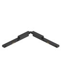MAGNETO MINI schwarzer flexibler Stecker für Magnetschienen 48V, variabler Winkel, 244 mm