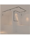 Lineare MAGNETO MINI LED 6W (310 mm) oder 12W (550 mm) 3000K 500lm-975lm schwarz 36°