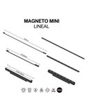 Mini LED MAGNETO 360° Linear 6W 3000K 420lm preto orientável 244x19x33 mm CRI90