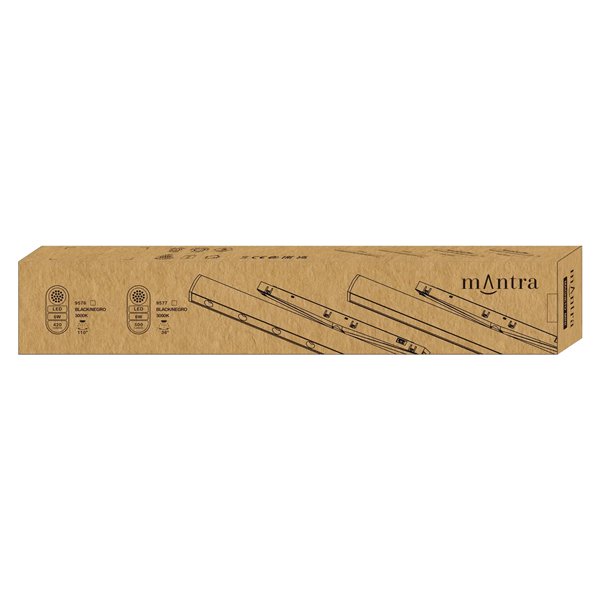 Mini LED MAGNETO 360° Linear 6W 3000K 500lm preto orientável 36° 244x19x33 mm CRI90