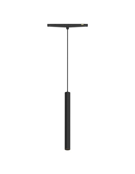 Foco colgante MAGNETO MINI LED 5W 3000K 400lm negro 24° para carril magnético 48V CRI90