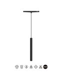 Foco colgante MAGNETO MINI LED 5W 3000K 400lm negro 24° para carril magnético 48V CRI90