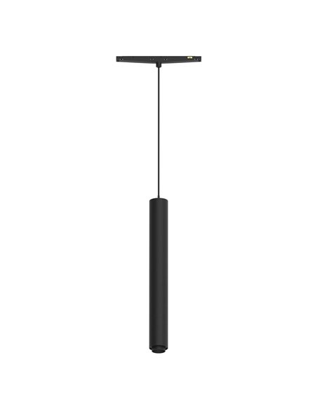 Luminária pendente LED Zoom MAGNETO MINI 7W 3000K 460lm Preta 15°-36° para trilho magnético 48V CRI90