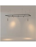 Luminária pendente LED Zoom MAGNETO MINI 7W 3000K 460lm Preta 15°-36° para trilho magnético 48V CRI90