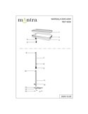 Lámpara de pie especial para estudio y oficinas MARSALA LED 55+45W 4000K 6250lm blanco regulable táctil