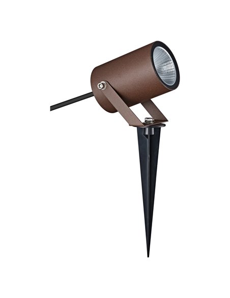 Piqueta QUEBEC LED 10W 3000K 1100lm IP65 30° negro, gris oscuro o corten CRI90