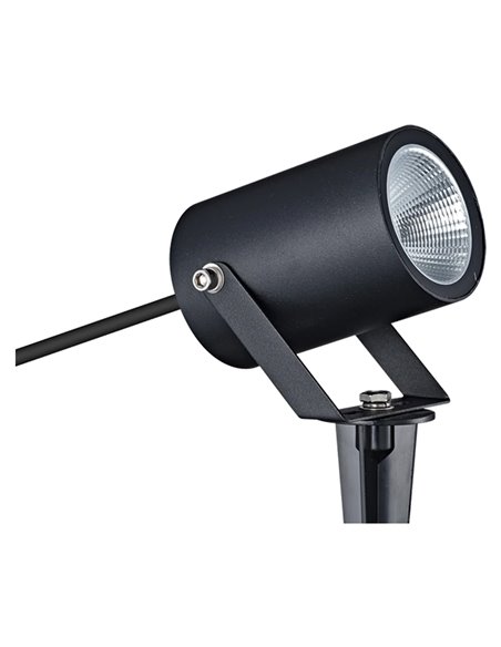 QUEBEC LED 10W 3000K 1100lm IP65 30° Erdspießleuchte, schwarz, dunkelgrau oder Cortenstahl, CRI90