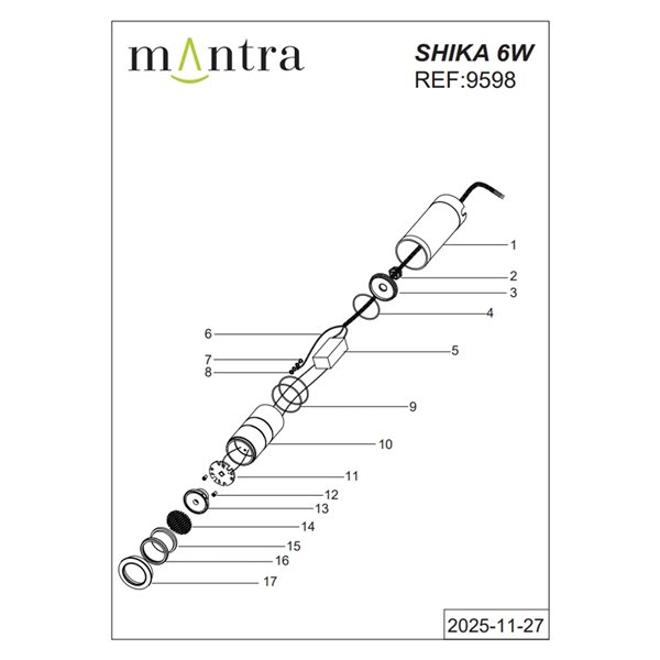 SHIKA LED 6W 3000K 375lm Einbau-Bodenstrahler, Edelstahl, Ø 4,6cm, IP67