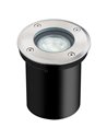 Foco empotrable de suelo ZERMAT GU10 acero inoxidable IP67 Ø108mm GU10 (No Incl.)