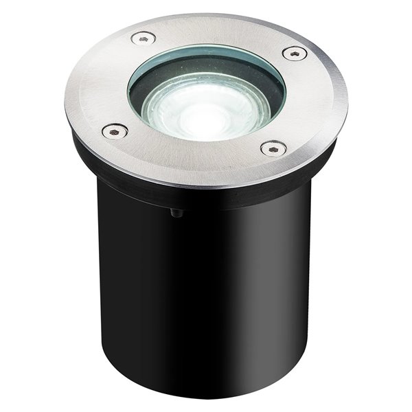 Foco empotrable de suelo ZERMAT GU10 acero inoxidable IP67 Ø108mm GU10 (No Incl.)