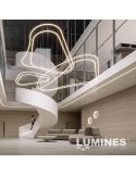 Profilé flexible en aluminium pour rubans LED | LUMINES FLEXA 2,02 m laqué noir