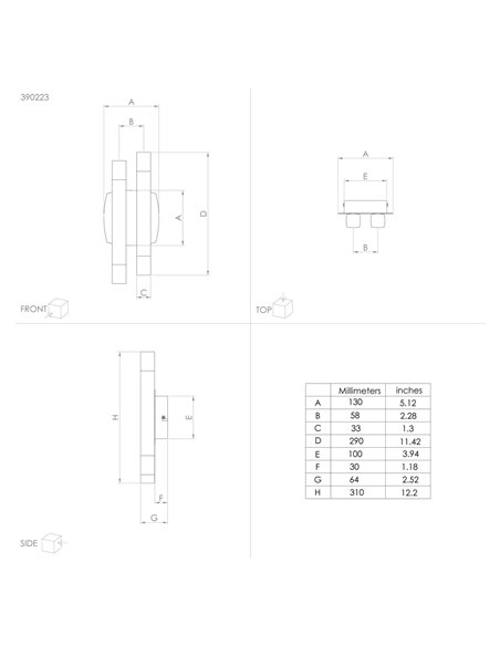 LED-Wandleuchte für Regale, schwarz, grau und braun, 13,2 W, 1360 lm, 3000 K, IP20, 310 mm