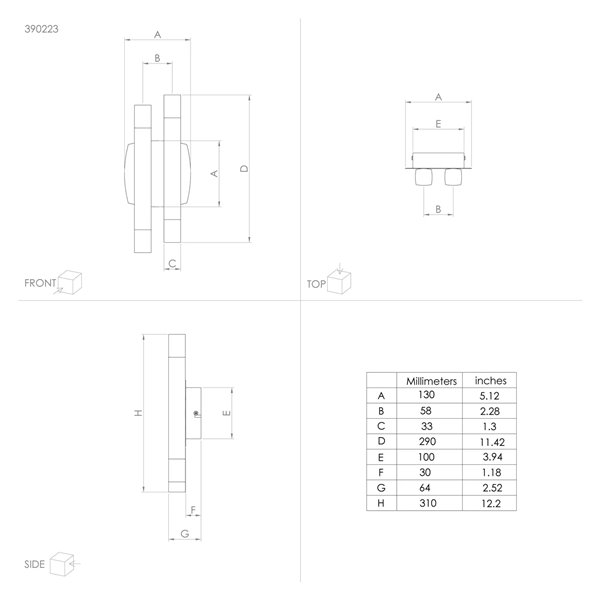 Luminária de parede LED para prateleiras, preta, cinza e marrom, 13,2 W, 1360 lm, 3000 K, IP20, 310 mm