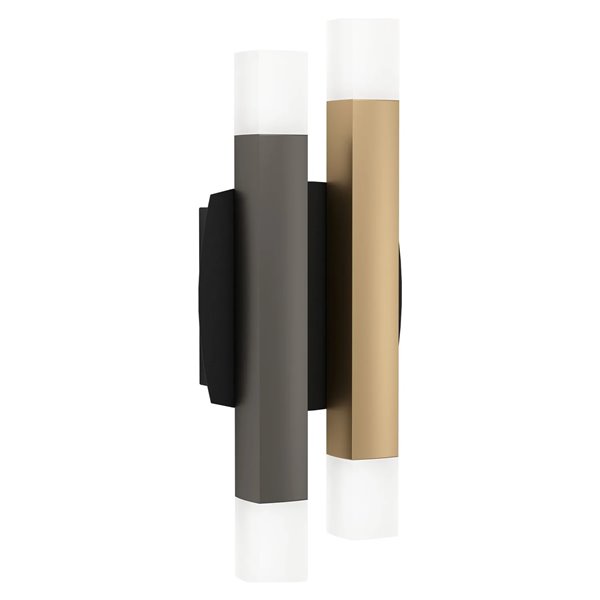 Aplique LED ESTANTERIOS negro, gris y café 13,2W 1360lm 3000K IP20 310mm