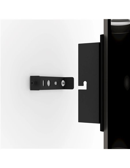 Applique murale LED pour étagères, noir, gris et marron, 13,2 W, 1360 lm, 3000 K, IP20, 310 mm