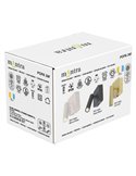 Aplique lector LED cuadrado POPA 3W 3000K 210lm orientable blanco, negro o oro cepillado 45°