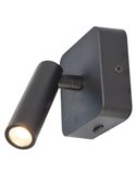 POPA 3W 3000K 210lm Quadratische LED-Leseleuchte, verstellbar, Weiß, Schwarz oder Gebürstetes Gold, 45°