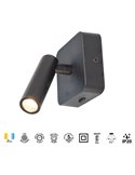 POPA 3W 3000K 210lm Quadratische LED-Leseleuchte, verstellbar, Weiß, Schwarz oder Gebürstetes Gold, 45°