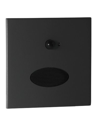PROA SENSOR LED 3W 3000K 180lm Luminária de embutir para parede, branca, preta ou verde acinzentada