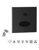 PROA SENSOR LED 3W 3000K 180lm Luminária de embutir para parede, branca, preta ou verde acinzentada