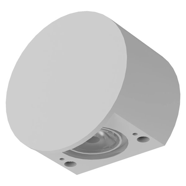 Refletor de parede redondo/quadrado SHELLA branco/preto 3W 3000K 180lm IP65