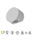 Bañador de Pared SHELLA Redondo/Cuadrado Blanco/Negro 3W 3000K 180lm IP65